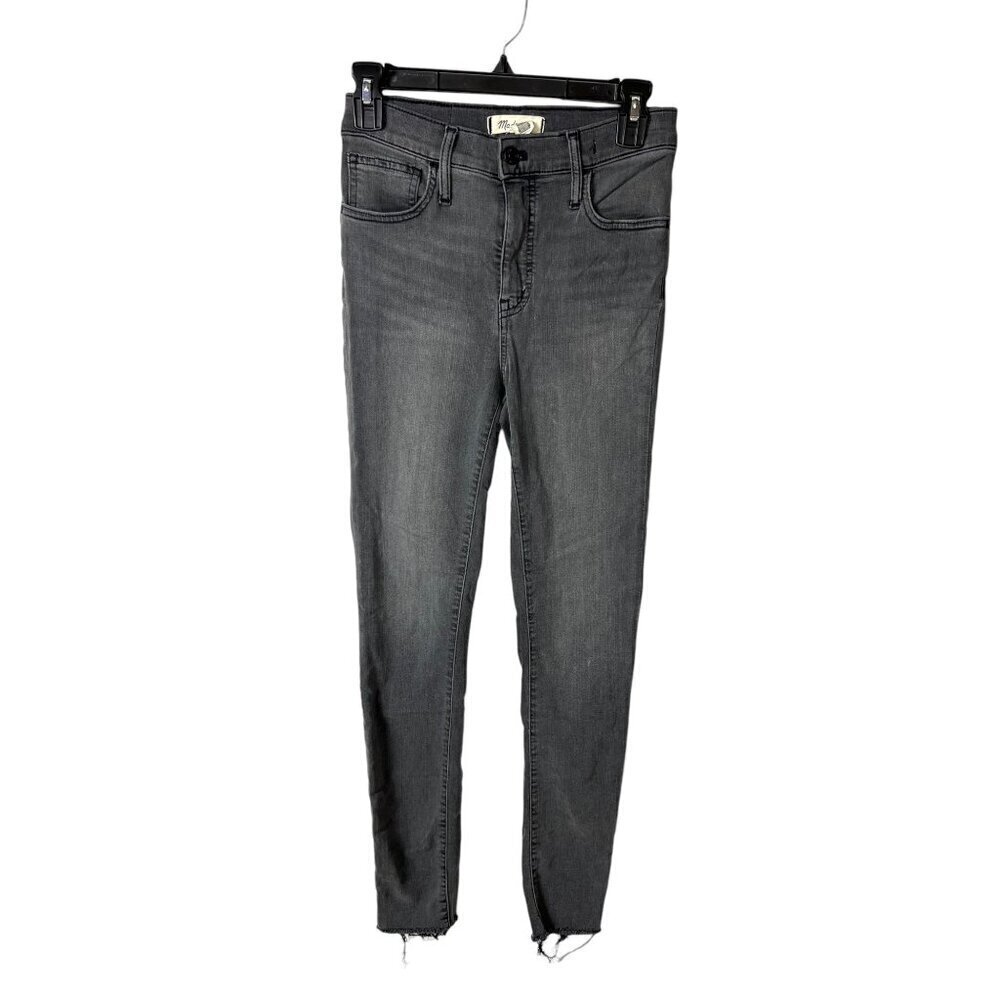 Madewell‎ 10” high-rise skinny black jeans